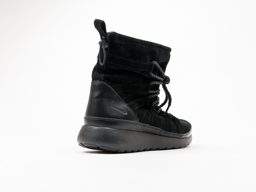 Heredero Opcional lineal Nike Roshe One Hi Suede Black Wmns - 807426-001 - TheSneakerOne