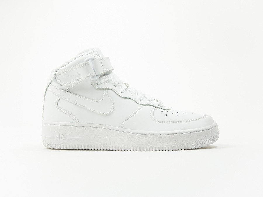 Nike Aire Force 1 MID GS White Wmns-314195-113-img-1