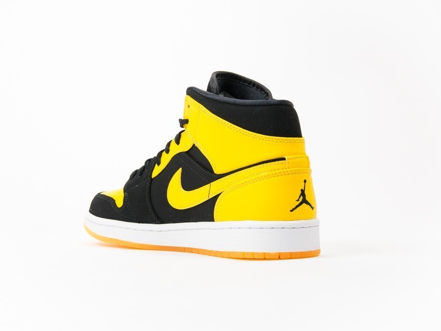 ola fósil Dormido Air Jordan 1 Mid Black-Yellow - 554724-035 - TheSneakerOne
