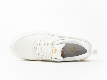 nike air max thea womens white and gold