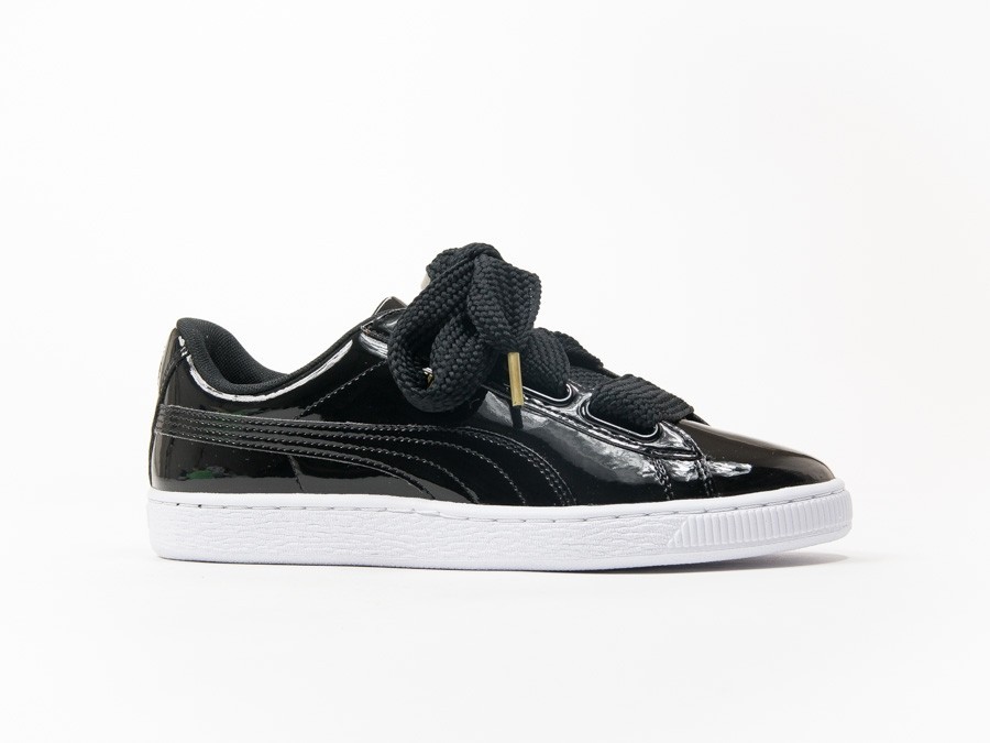 sed Usual dinero Puma Basket Heart Patent Black Wmns - 363073-01 - TheSneakerOne