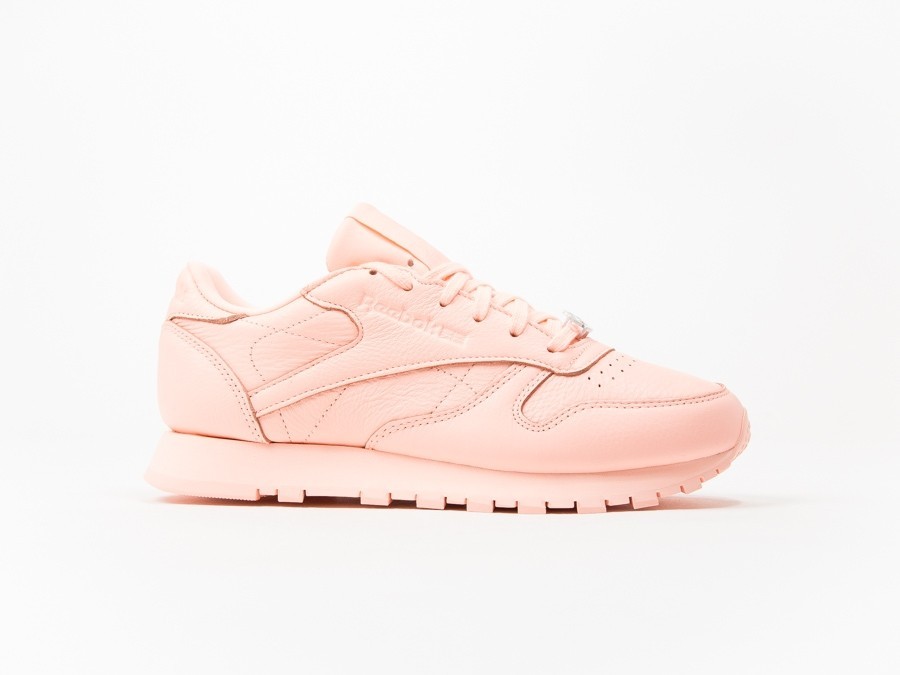 Reebok Classic Leather Pearlized Ice Bow Pink - - TheSneakerOne