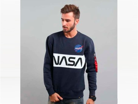 Sudadera Alpha Industries NASA INLAY SWEATER Navy-178308-07-img-1