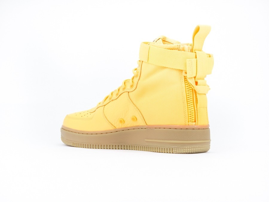 Nike Sf Air Force 1 Mid Yellow - 917753-801 -