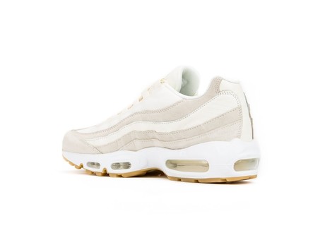 nike air max 95 premium sail desert sand & white