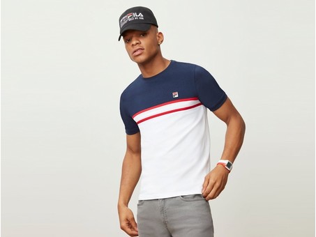 CAMISETA FILA BALDI WHITE PEACOAT-LM181K97-img-1