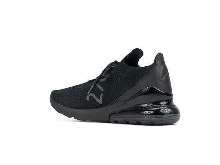 NIKE AIR MAX 270 FLYKNIT BLACK-ANTHRACITE-BLACK - - TheSneakerOne
