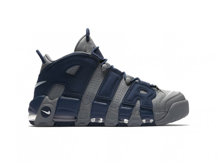 NIKE AIR MORE UPTEMPO 96 COOL GREY-WHITE-MIDNIGHT - 921948-003 -  TheSneakerOne