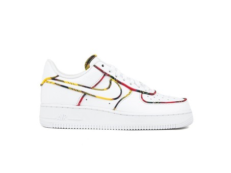 NIKE W AIR FORCE 1 LO TARTAN WHITE-WHITE-UNIVERSIT-AV8218-100-img-1