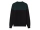 JERSEY FRED PERRY  DOS COLORES NEGRO VERDE-9209-102-img-2