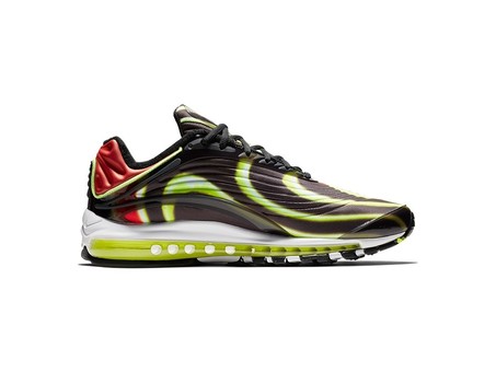 NIKE AIR MAX DELUXE BLACK-VOLT-HABANERO RED-WHITE-AJ7831-003-img-1