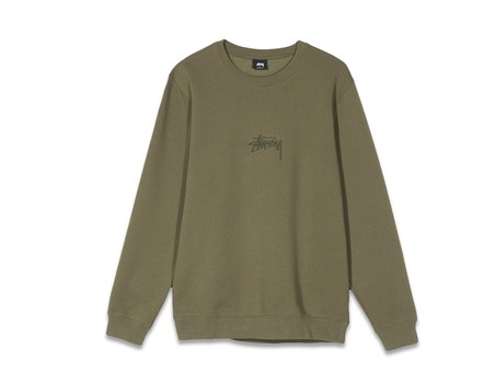 STUSSY STOCK APP. CREW OLIVE-118294-OL-img-1