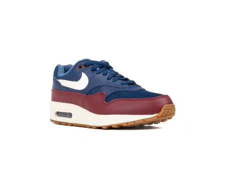 NIKE AIR MAX 1 SHOE NAVY-SAIL-TEAM RED-SAIL-AH8145-400-img-2