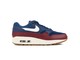NIKE AIR MAX 1 SHOE NAVY-SAIL-TEAM RED-SAIL-AH8145-400-img-1
