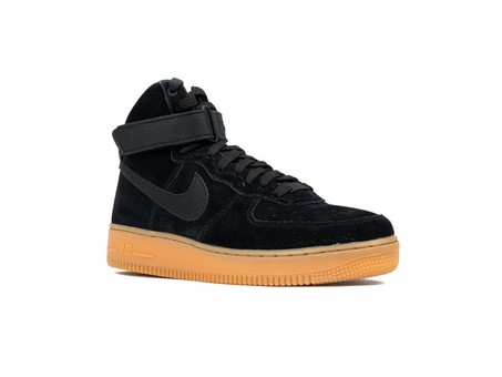 NIKE AIR FORCE 1 HIGH '07 LV8 SHOE BLACK-BLACK-GUM-AA1118-001-img-2