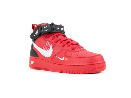 Diacrítico solicitud Disparidad NIKE AIR FORCE 1 MID '07 LV8 SHOE UNIVERSITY RED-W - 804609-605 -  TheSneakerOne