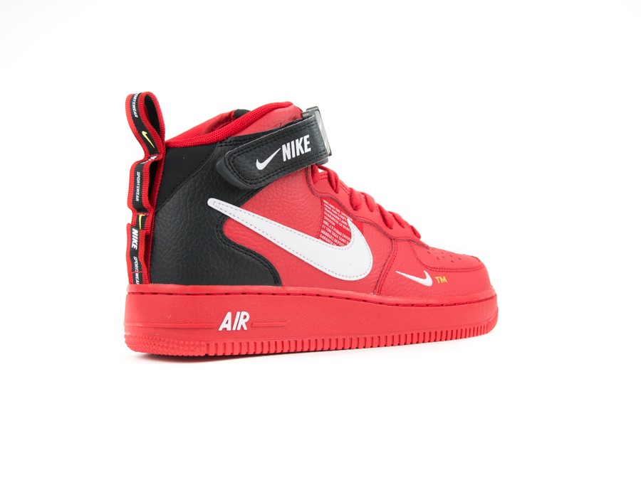 type Interaction moth NIKE AIR FORCE 1 MID '07 LV8 SHOE UNIVERSITY RED-W - 804609-605 -  TheSneakerOne