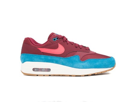 NIKE AIR MAX 1 SHOE TEAM RED-RED ORBIT-GREEN ABYSS-AH8145-601-img-1