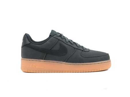 NIKE AIR FORCE 1 '07 LV8 STYLE BLACK-BLACK-GUM MED-AQ0117-002-img-1