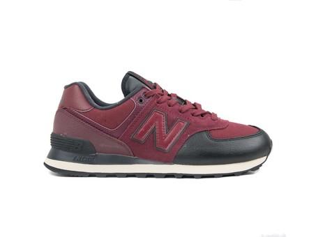 NEW BALANCE 574 CLASSIC BURGUNDY BLACK (LHB)-ML574LHB-img-1