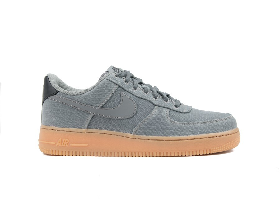 NIKE AIR FORCE '07 LV8 STYLE FLAT PEWTER-FLAT PEWTER-GUM MED BROWN - AQ0117-001 TheSneakerOne