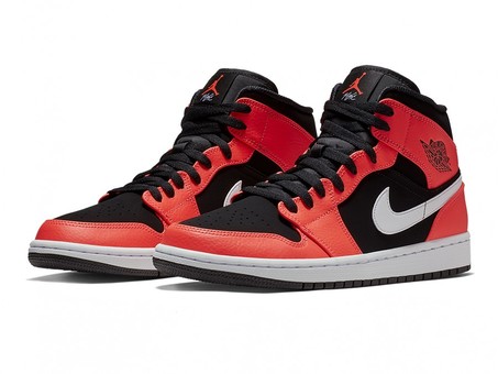 AIR JORDAN 1 MID BLACK INFRARED 23-WHITE-554724-061-img-4