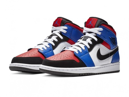 AIR JORDAN 1 MID WHITE BLACK-HYPER ROYAL-554724-124-img-3