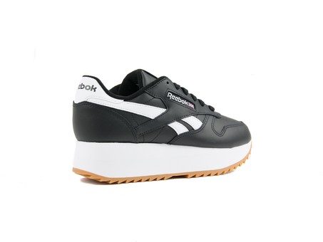 REEBOK CL LTHR DOUBLE BLACK WHITE PRIMAL R-DV3631-img-3
