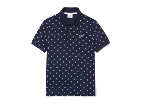 POLO LACOSTE PRINTED MINI PIQUE MARINE-PH3648-QRN-img-1
