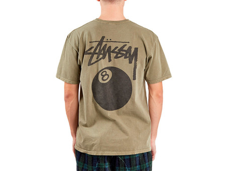 STUSSY 8 BALL PIG. DYED TEE ARMY-1904276-AR-img-2