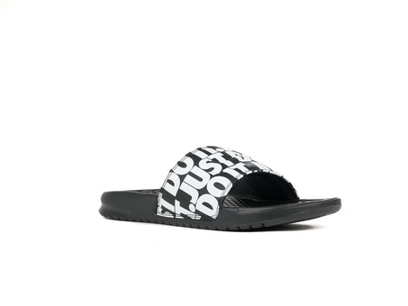 NIKE BENASSI JUST IT. PRINT BLACK WHITE - 631261-024 zapatillas sneaker - TheSneakerOne