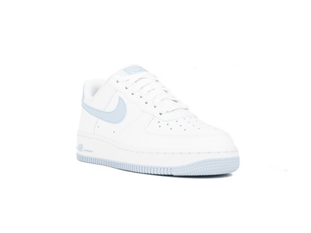 NIKE AIR FORCE 1 07 WOMEN WHITE-LT ARMORY BLUE - AH0287-104 - sneakers mujer TheSneakerOne