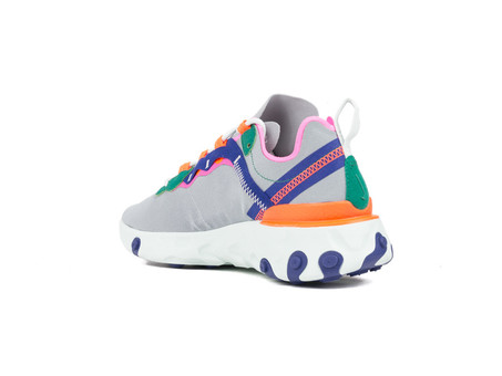 NIKE REACT ELEMENT 55 WOLF GREY-LASER FUCHSIA-BQ2728-006-img-4