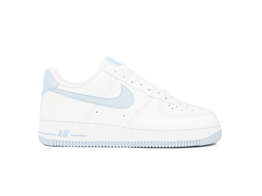 NIKE AIR FORCE 1 07 WOMEN WHITE-LT ARMORY BLUE - - sneakers mujer - TheSneakerOne
