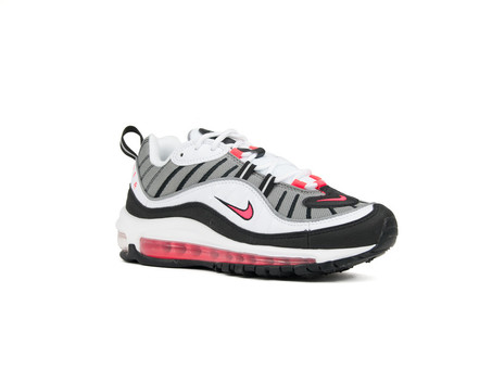 NIKE AIR MAX 98 WOMEN WHITE-SOLAR RED-DUST-REFLECT SILVER-AH6799-104-img-2