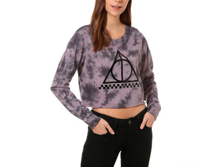 SUDADERA VANS DEATHLY HALLOWS CROP HARRY POTTER-VN0A47U8UXD-img-2