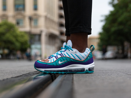nike air max 98 purple teal