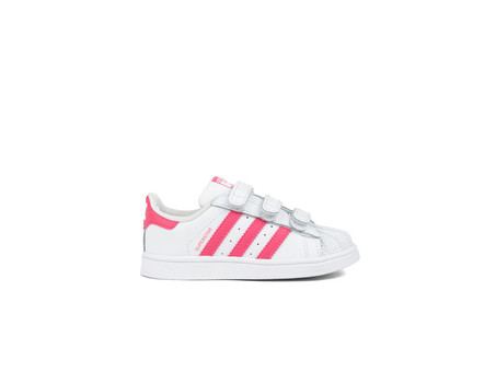 ADIDAS SUPERSTAR CF I WHITE PINK-CG6638-img-1