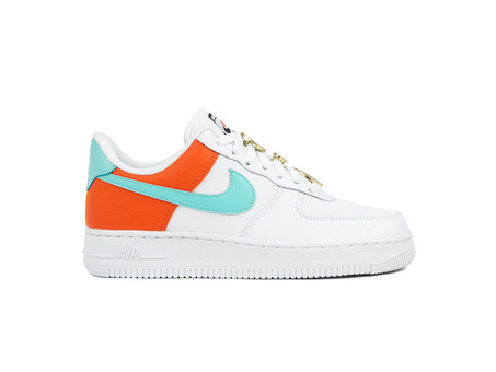 NIKE AIR FORCE 1 '07 SE SHOE WHITE LIGHT AQUA-AA0287-106-img-1