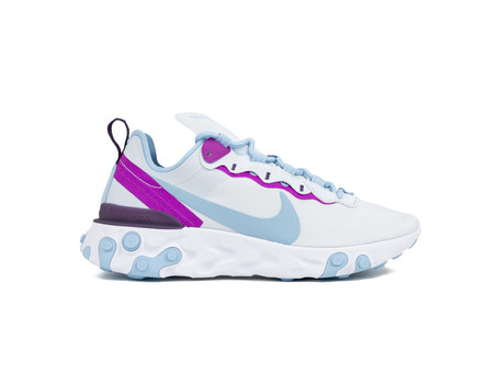 travesura sin cable oficial NIKE REACT ELEMENT 55 FOOTBALL GREY PSYCHIC BLUE - BQ2728-008 - -  TheSneakerOne