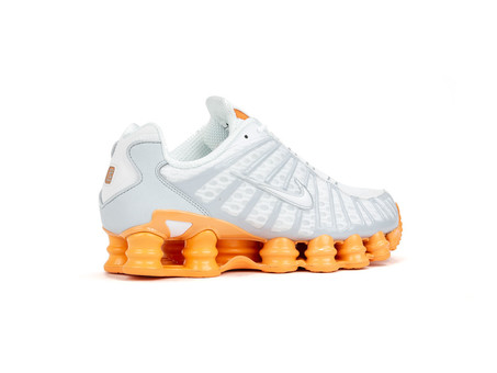 NIKE SHOX TL WHITE PURE PLATINUM ORANGE-AR3566-101-img-3