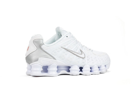 NIKE SHOX TL WHITE-WHITE-METALLIC SILVER-MAX ORANGE-AR3566-100-img-3
