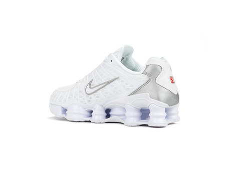 NIKE SHOX TL WHITE-WHITE-METALLIC SILVER-MAX ORANGE-AR3566-100-img-4