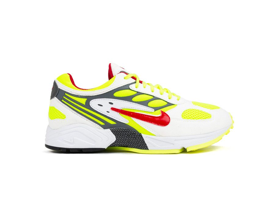 NIKE AIR GHOST RACER WHITE ATOM RED NEON YELLOW-AT5410-100-img-1