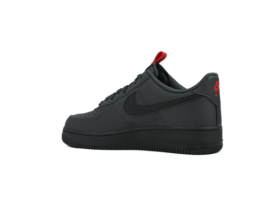 air force 1 07 trainers anthracite black uni red black
