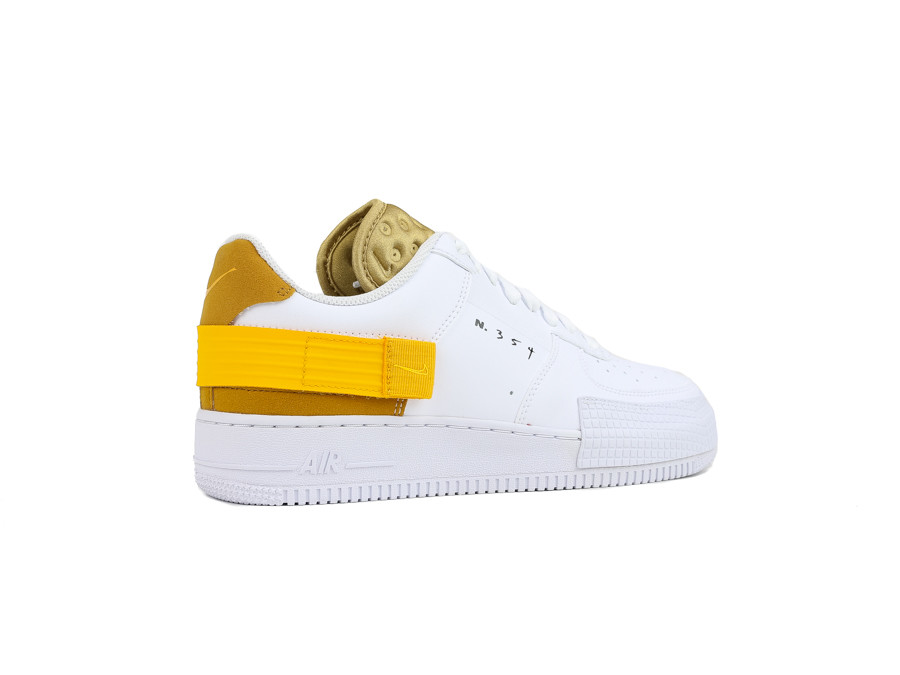 NIKE AIR FORCE 1 WHITE UNIVERSITY GOLD GOLD SUEDE - AT7859-100 - proximamente - TheSneakerOne