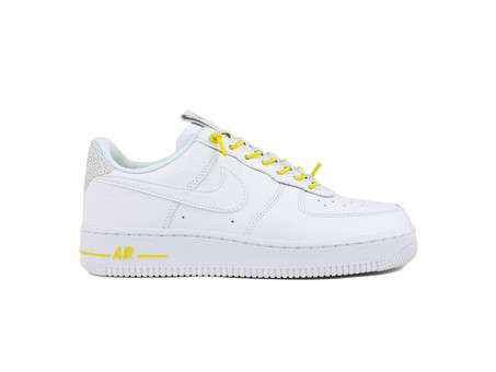 Nike Women's Air Force 1 '07 LX White/Chrome Yellow-Black - 898889-104