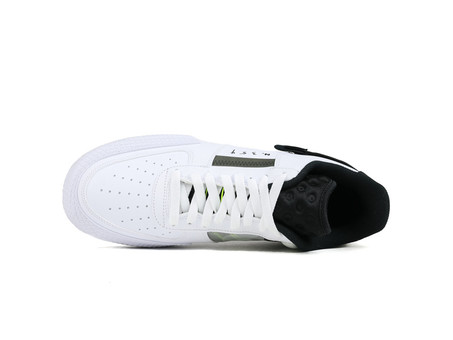 nike air force white black volt