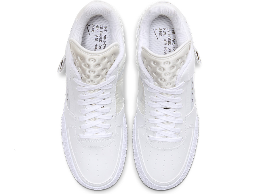 nike air force 1 type white white white
