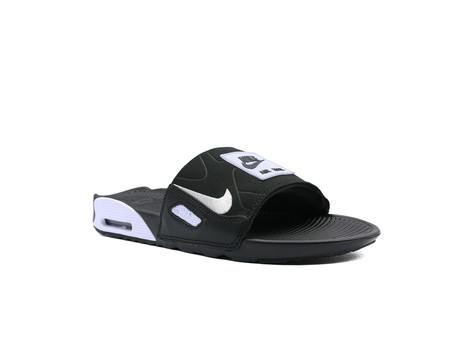 nike air max 90 slide black white